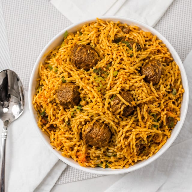 Goat biryani.